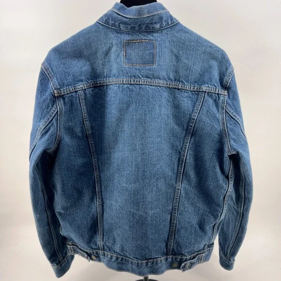 Levis 72334 Mens Denim Trucker Jacket Blue Medium Wash Size L Large - Picture 2 of 11
